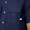 Chemise de travail en lin à manches courtes Chemise de travail en lin à manches courtes