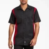 Chemise de travail à manches courtes bicolore