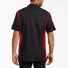 Chemise de travail à manches courtes bicolore