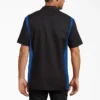 Chemise de travail à manches courtes bicolore