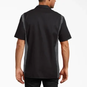 Chemise de travail à manches courtes bicolore Chemise de travail à manches courtes bicolore
