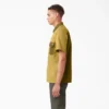 Chemise de travail à manches courtes en sergé à boutons Chemise de travail à manches courtes en sergé à boutons