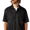 Chemise de travail à manches courtes Flex à coupe décontractée en shorts