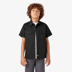 Chemise de travail à manches courtes pour enfants