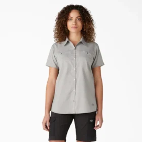 Chemise de travail à manches courtes rafraîchissante pour femme Chemise de travail à manches courtes rafraîchissante pour femme