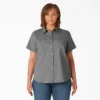 Chemise de travail à manches courtes rafraîchissante pour femmes grandes tailles Chemise de travail à manches courtes rafraîchissante pour femmes grandes tailles