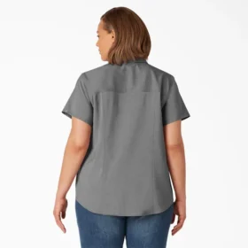 Chemise de travail à manches courtes rafraîchissante pour femmes grandes tailles Chemise de travail à manches courtes rafraîchissante pour femmes grandes tailles