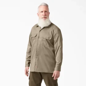Chemise de travail à manches longues et coupe décontractée Flex