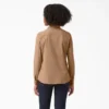 Chemise de travail à manches longues et pattes de réglage pour femme