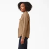 Chemise de travail à manches longues et pattes de réglage pour femme