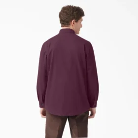 Chemise en coton duck à manches longues doublée de flanelle