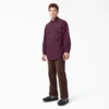 Chemise en coton duck à manches longues doublée de flanelle Chemise en coton duck à manches longues doublée de flanelle