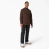 Chemise en coton duck à manches longues doublée de flanelle Chemise en coton duck à manches longues doublée de flanelle