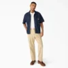 Chemise en denim à manches courtes et boutons Chemise en denim à manches courtes et boutons