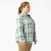Chemise en flanelle à carreaux à manches longues pour femmes grandes tailles Chemise en flanelle à carreaux à manches longues pour femmes grandes tailles