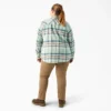 Chemise en flanelle à carreaux à manches longues pour femmes grandes tailles Chemise en flanelle à carreaux à manches longues pour femmes grandes tailles