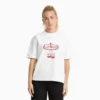 Chemise graphique à manches courtes Polk pour femme Chemise graphique à manches courtes Polk pour femme