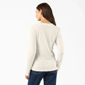 Chemise Henley à col rond pour femme