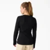 Chemise Henley à col rond pour femme