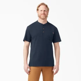 Chemise Henley à manches courtes épais