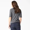 Chemise Henley à manches courtes pour femme en shorts