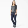 Chemise Henley à manches courtes pour femme en shorts