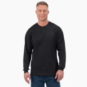 Chemise Henley à manches longues