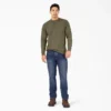 Chemise Henley à manches longues épais chiné Chemise Henley à manches longues épais chiné