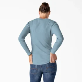 Chemise Henley à manches longues pour femme