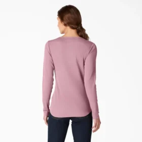 Chemise Henley à manches longues pour femme
