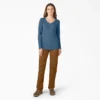 Chemise Henley à manches longues pour femme