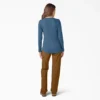 Chemise Henley à manches longues pour femme