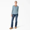 Chemise Henley à manches longues pour femme