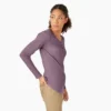 Chemise Henley à manches longues pour femme