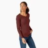 Chemise Henley à manches longues pour femme