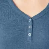 Chemise Henley à manches longues pour femme