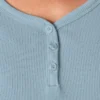 Chemise Henley à manches longues pour femme