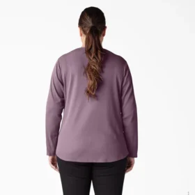 Chemise Henley à manches longues pour femmes grandes tailles