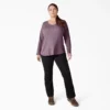 Chemise Henley à manches longues pour femmes grandes tailles