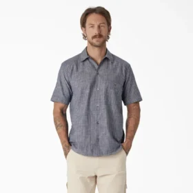 Chemise à manches courtes en chambray rayé Dickies 1922