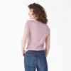 Chemise à manches courtes et col en V pour femme Chemise à manches courtes et col en V pour femme