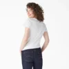 Chemise à manches courtes et col en V pour femme Chemise à manches courtes et col en V pour femme