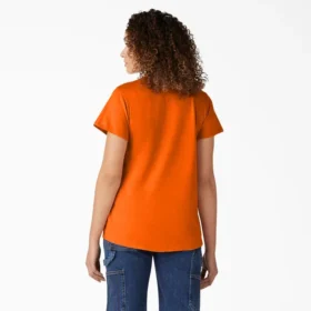 Chemise à manches courtes et col en V pour femme