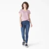 Chemise à manches courtes et col en V pour femme Chemise à manches courtes et col en V pour femme