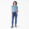 Chemise à manches courtes et col en V pour femme Chemise à manches courtes et col en V pour femme