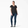 Chemise à manches courtes et col en V pour femme Chemise à manches courtes et col en V pour femme