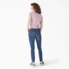 Chemise à manches courtes et col en V pour femme Chemise à manches courtes et col en V pour femme