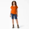 Chemise à manches courtes et col en V pour femme Chemise à manches courtes et col en V pour femme
