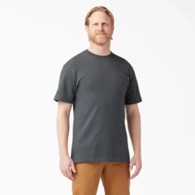 Chemise à manches courtes et poche, légère