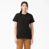 Chemise à manches courtes et poche pour femme